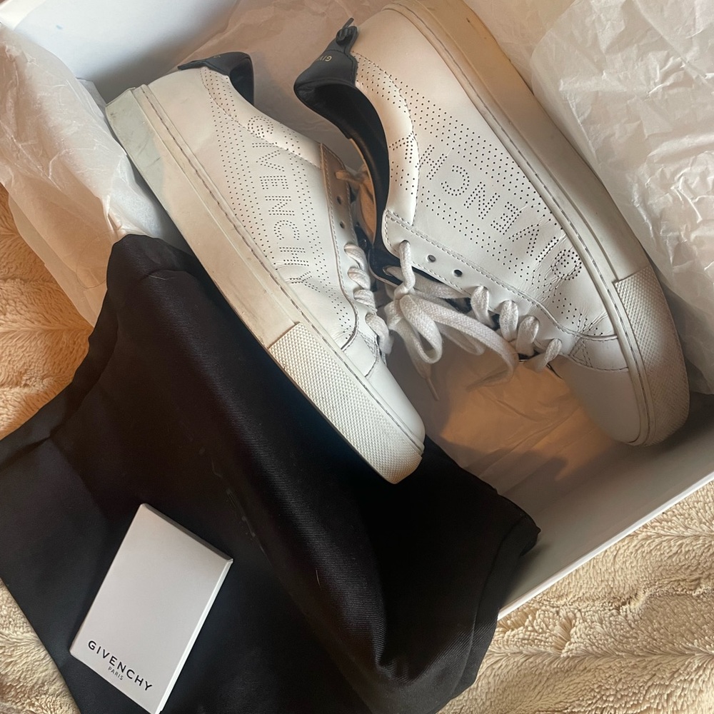 Givenchy 37.5 white women's sneakers 7.5